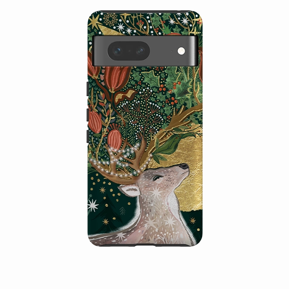 premium design Google Tough Case - Xmas Deer I By Emma Frances Grant