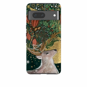 Full Coverage Google Tough Case - Xmas Deer I By Emma Frances Grant