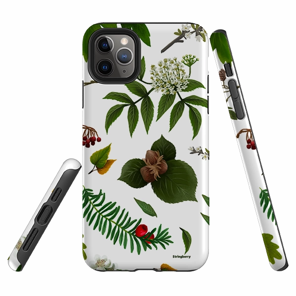 Marble finish Smooth Texture iPhone Tough Case - Magical Trees By Anna Stead