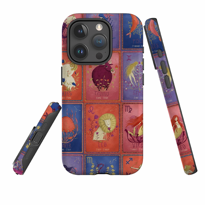iPhone Tough Case - Zodiac By Maja Lindberg Sleek Detail