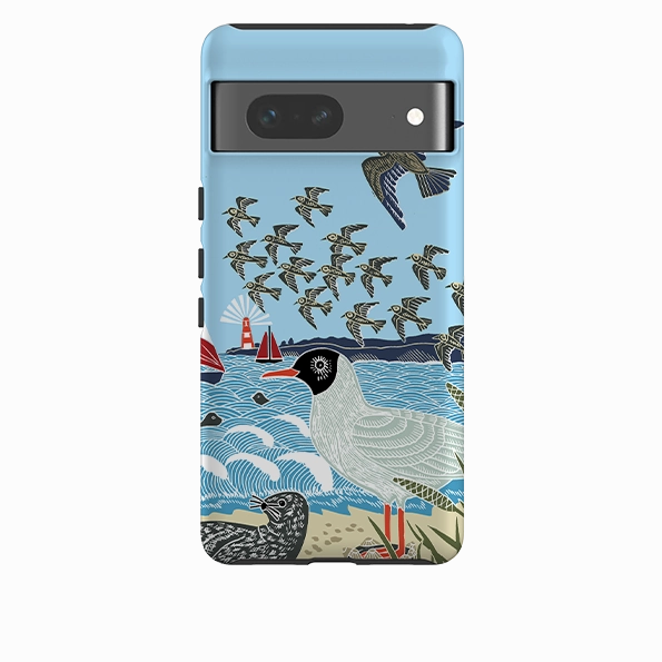 Google Tough  Case - Seagulls And Seals By Kate Heiss Textured Finish Ergonomic Feel