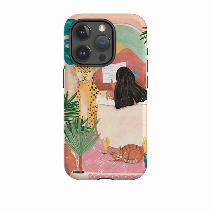 Gloss Touch Soft Surface Design iPhone Tough Case - Bath Time By Caroline Bonne Muller