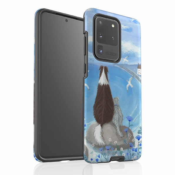 Eco Friendly Minimal Feature Samsung Tough Case - Beach Dog By Mary Stubberfield