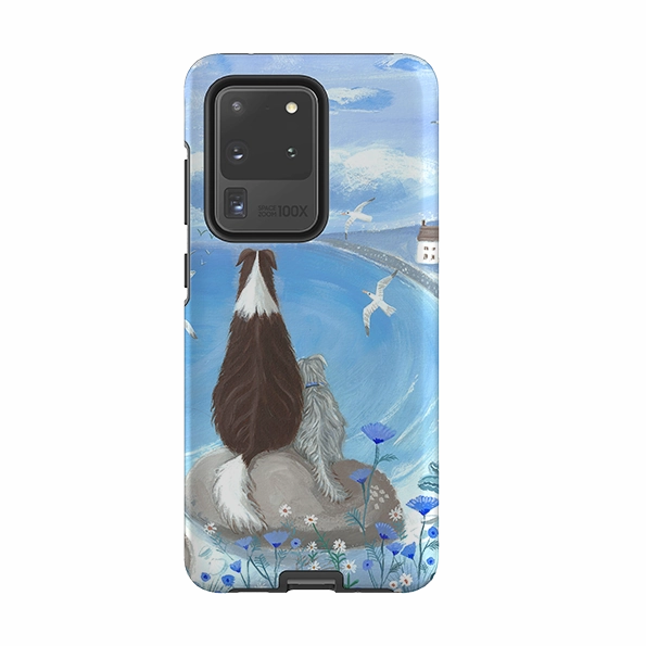 Samsung Tough Case - Beach Dog By Mary Stubberfield Flexible Grip