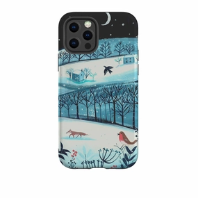Elegant Pattern Design Smooth Edges iPhone Tough Case - Winterscape-2 By Mary Stubberfield