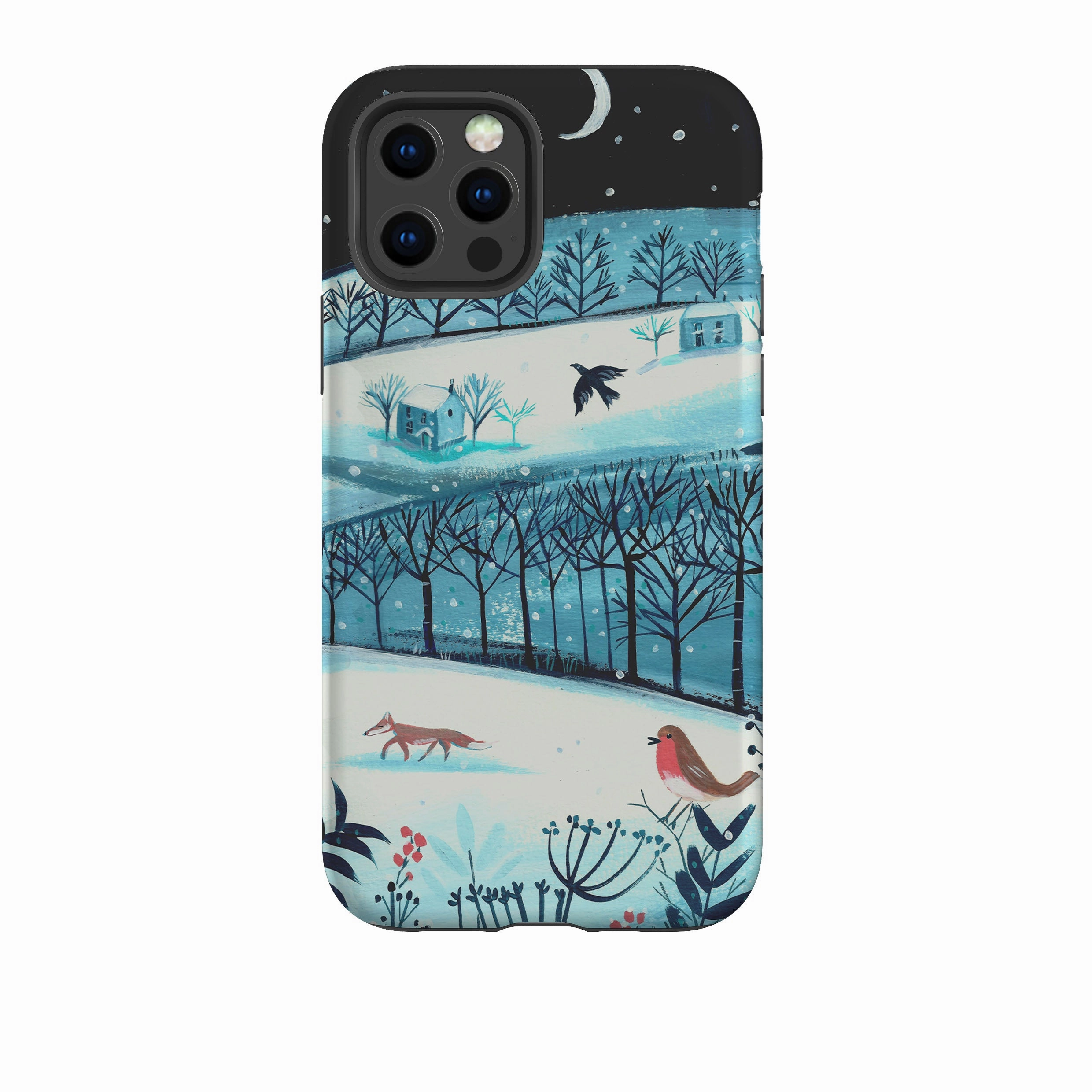 Elegant Pattern Design Smooth Edges iPhone Tough Case - Winterscape-2 By Mary Stubberfield