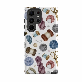 Samsung Tough  Case - Wool Pattern Stylish Detailing