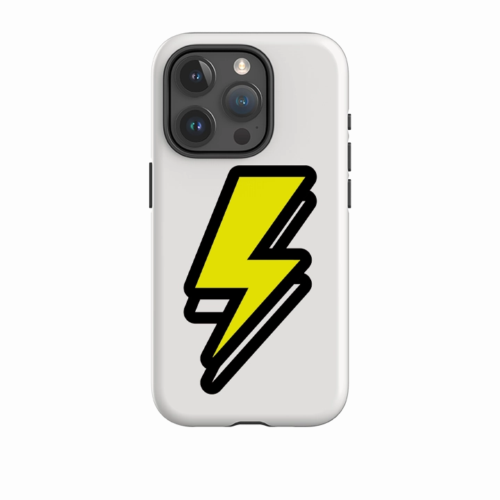Matte Pattern Design iPhone Tough Case - Thunder Pale