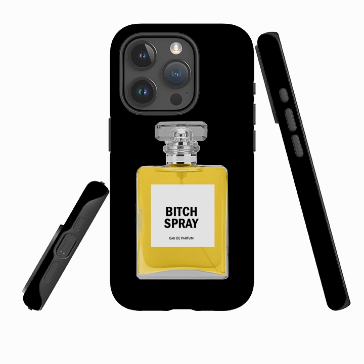Scratch Barrier Everyday Carry iPhone Tough Case - Bitch Spray