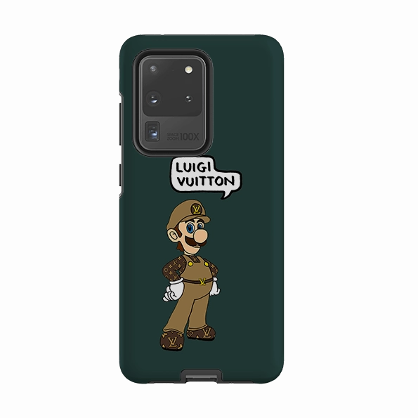 Strong protection Protective Texture Layer Samsung Tough Case - Luigi Vuitton Forest Green By Angelica Hicks