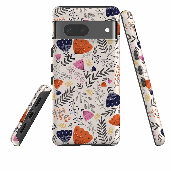 Google Tough Case -  Pink Floral By Jade Mosinski Portable Shield Unique Artwork