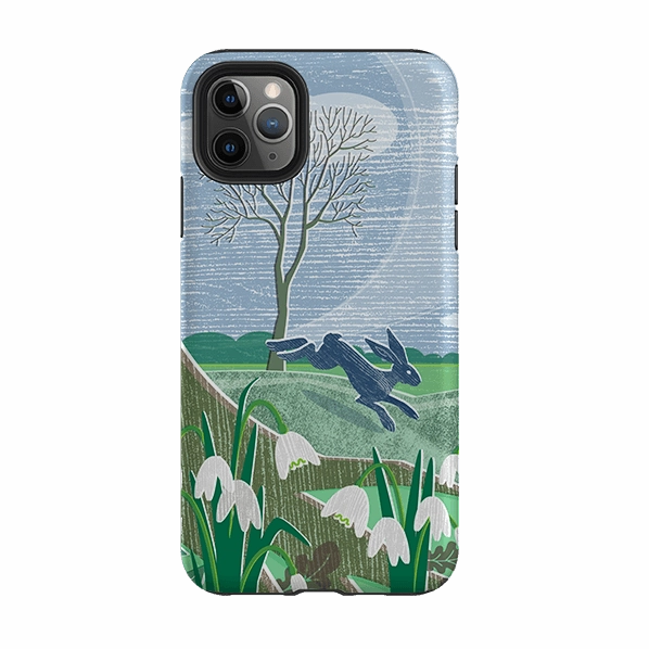 Hybrid Frame iPhone Tough Case - Snowdrops And Hare By Liane Payne