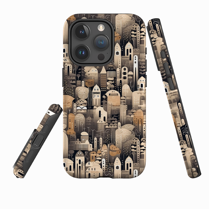 iPhone Tough Case - Cityscapes III Minimal Grip Minimal Aesthetic Touch