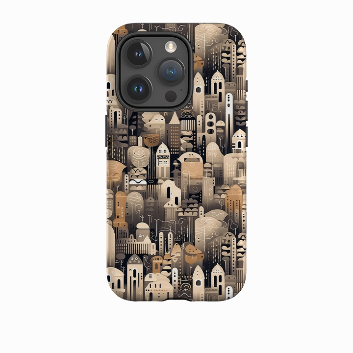 iPhone Tough Case - Cityscapes III Rugged Design Style