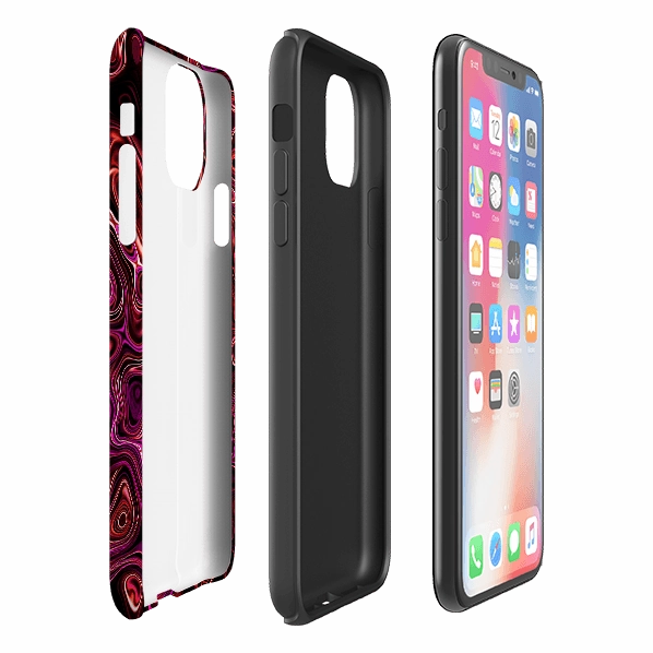 iPhone Tough Case - Swizzle Durable Surface Design Comfort Pattern Texture