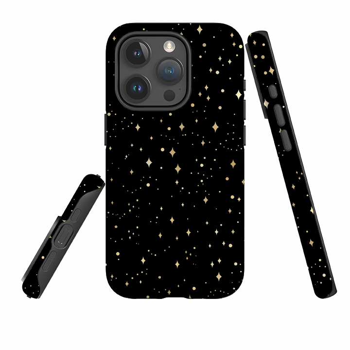 Flexible Grip Form Eco Friendly iPhone Tough Case - Black Cosmos