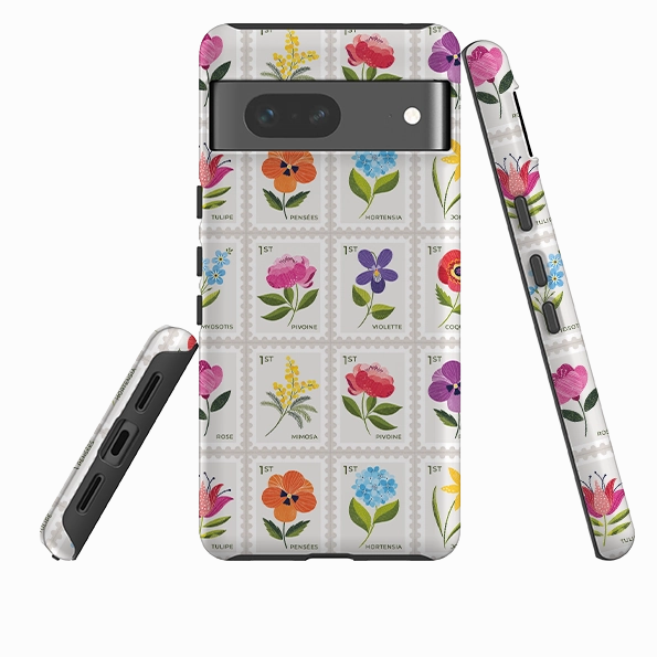 Google Tough Case -  Floral Postage Stamps By Ali Brookes Matte Protection
