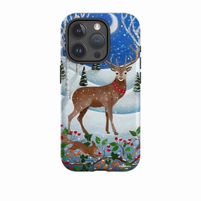 Perfect Fit Vibrant Colors iPhone Tough Case - Deer By Bex Parkin