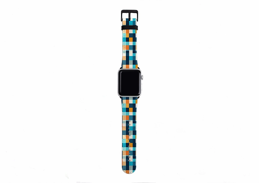 Dublin Gingham Apple Watch Strap Rugged Utility Wear Comfort Band