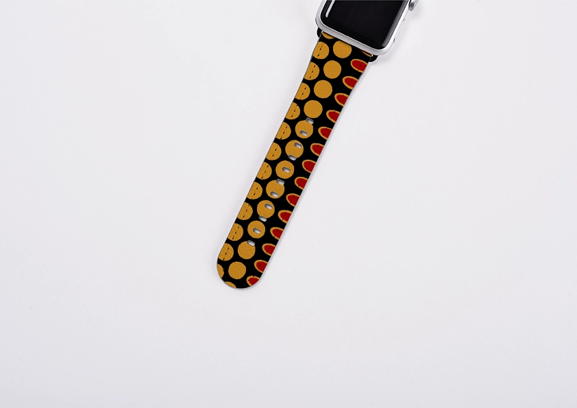Tropical Spot Vertical By Cressida Bell Apple Watch Strap Premium Craft Detail