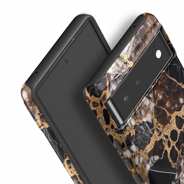 Smooth Lining Everyday Protection Google Tough Case -  Black Mirage