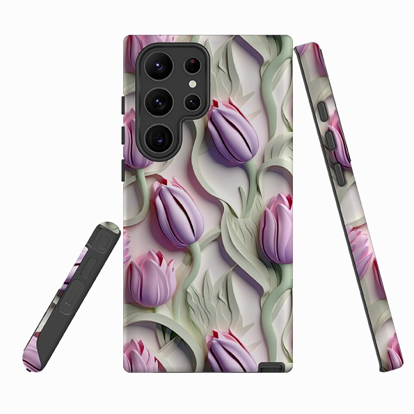 Matte Surface Design Trendy Accessory Samsung Tough  Case - Giethoorn Tulips