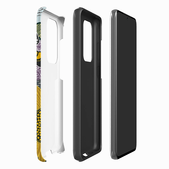 Samsung Tough Case - Bees And Sunflower By Kate Heiss Non Slip Flexible frame