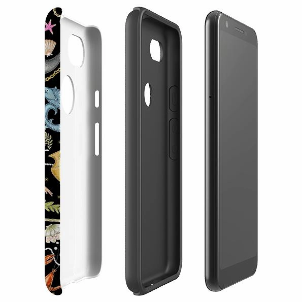 Flexible Pattern Layer Google Tough Case -  Tritons Treasure By Catherine Rowe