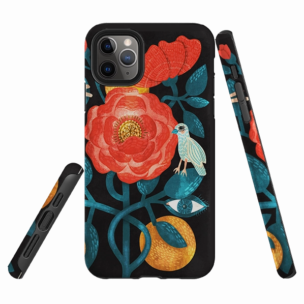 iPhone Tough Case - Eye Spy By Nina Pace Soft Layered Design Patterned Design