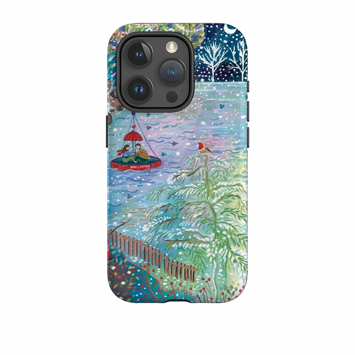 Slim Edge iPhone Tough Case - A Wee Winter Harbour By Emma Frances Grant
