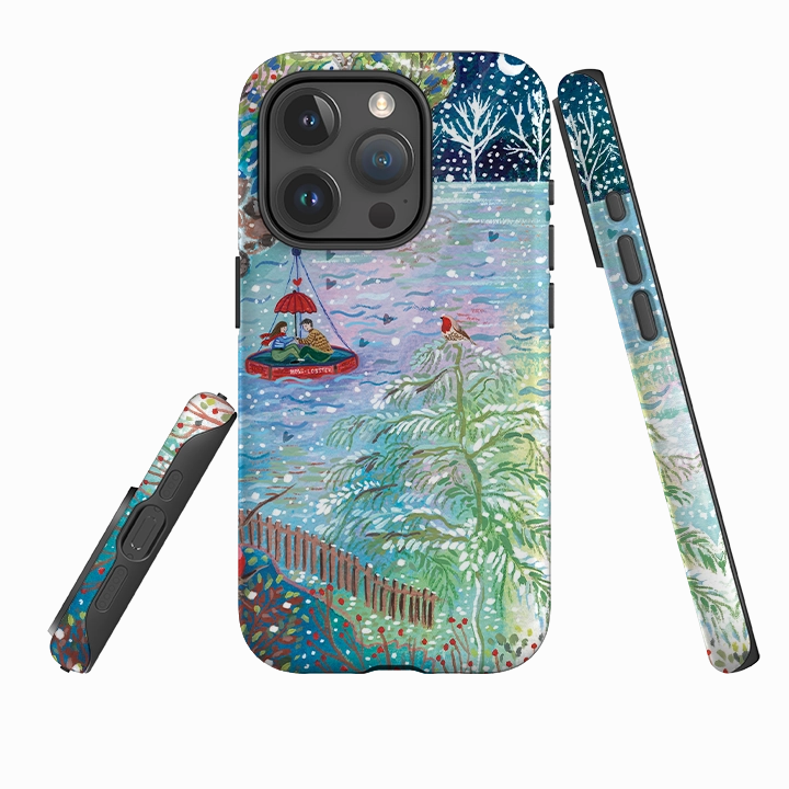 iPhone Tough Case - A Wee Winter Harbour By Emma Frances Grant Ergonomic form
