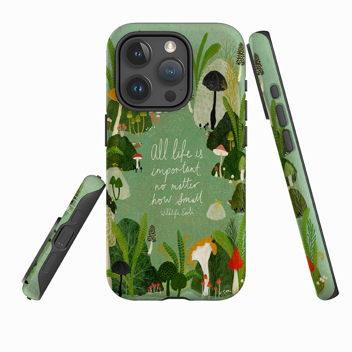 Daily Grip iPhone Tough Case - Wildlife Text By Katherine Quinn