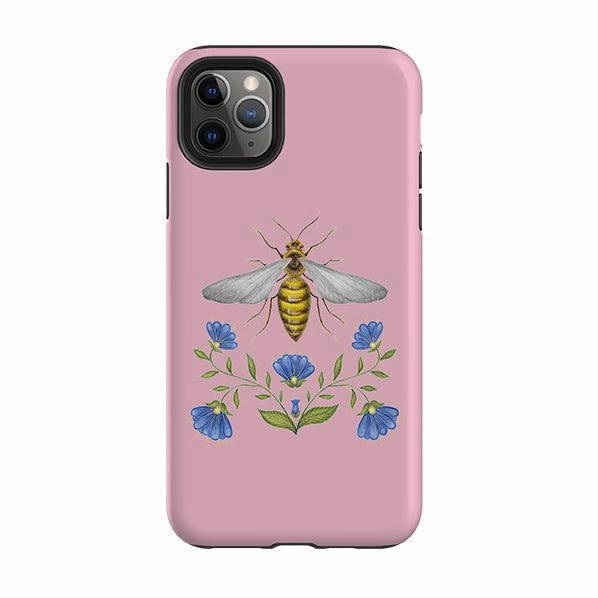Matte Touch Strong Frame iPhone Tough Case - Wings Of Freedom Pink By Catherine Rowe