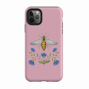 iPhone Tough Case - Wings Of Freedom Pink By Catherine Rowe Matte Pattern Design Scratch Guard