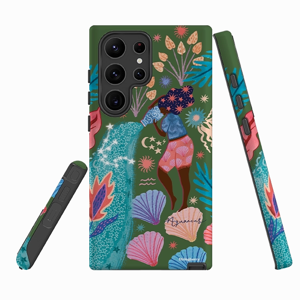 Premium Detail Soft touch finish Samsung Tough Case - Aquarius By Emma Frances Grant