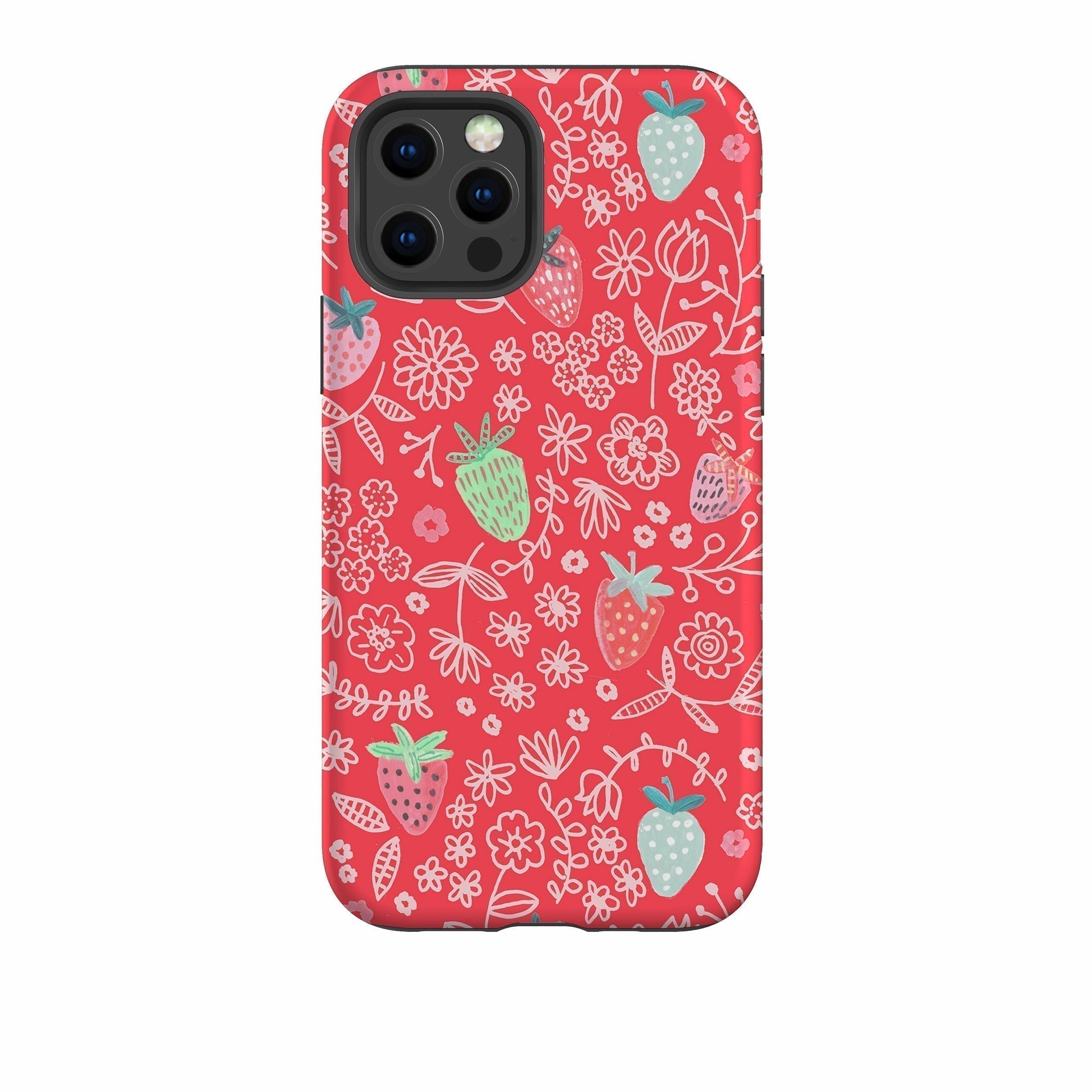 Polished Touch iPhone Tough Case - Strawberries By Caroline Bonne Muller