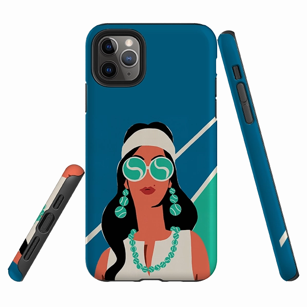 iPhone Tough Case - Tennis Fashion Shock Resistant Build