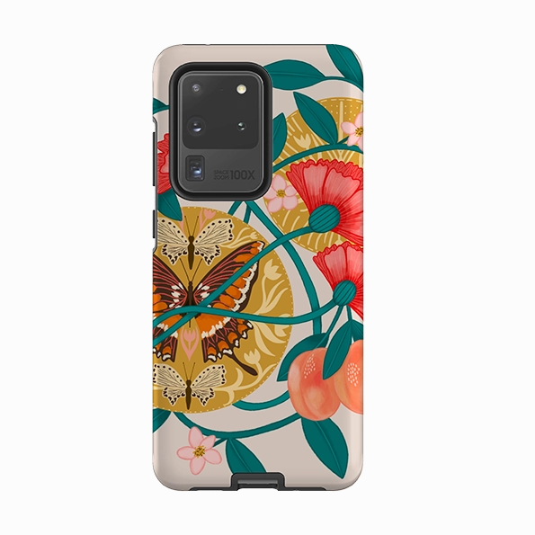 Samsung Tough Case - Apricots By Nina Pace Comfort Finish Layer Soft Edge Texture