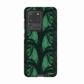 Comfort Finish Samsung Tough Case - Arbor Dragon Pattern By Anna Stead