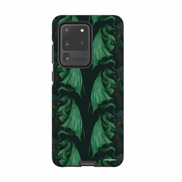 Minimal Texture Layer Samsung Tough Case - Arbor Dragon Pattern By Anna Stead