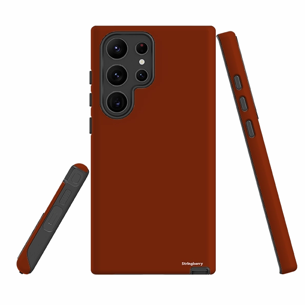 Samsung Tough Case - Auckland Brown Subtle Touch Comfort Grip