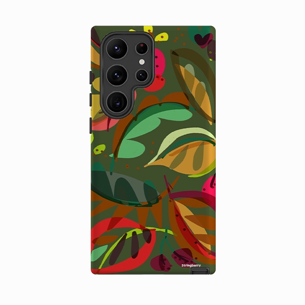 Samsung Tough Case - Autumn Leaves By Sarah Campbell 3D Effect Durable Pattern Texture