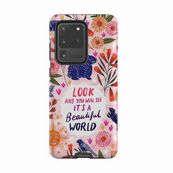 Samsung Tough Case - Beautiful World By Lee Foster Wilson Simple Style Heat dissipation