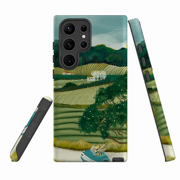 Shockproof Corners Rugged Frame Design Samsung Tough Case - Bee Hives By Katherine Quinn