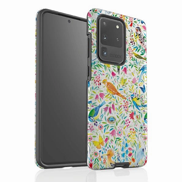 Samsung Tough Case - Bird Garden By Sarah Campbell premium design Flexible Feel