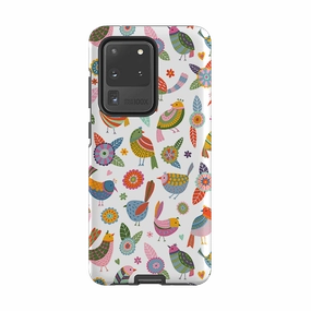 Samsung Tough Case - Birds Of A Feather By Suzy Taylor Premium Grip Eco Friendly