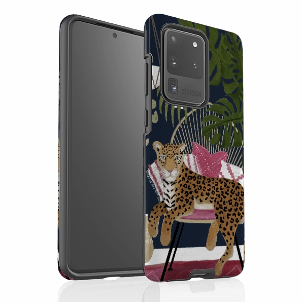 Samsung Tough Case - Boho Leopard By Bex Parkin Glossy surface Polished Finish