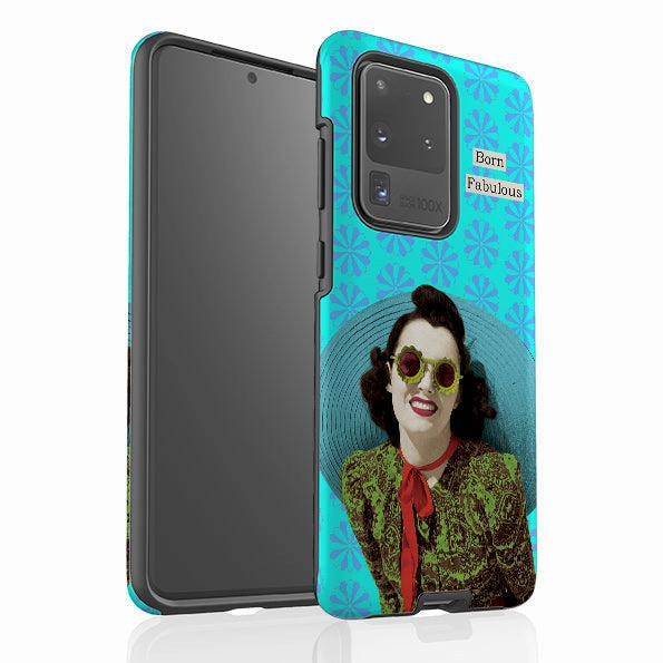 Minimal Pattern Texture Shock Guard Samsung Tough Case - Born Fabulous By Clare Jordan