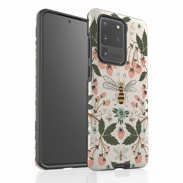 Sleek Form Samsung Tough Case - Bugs And Berries By Meghann Rader