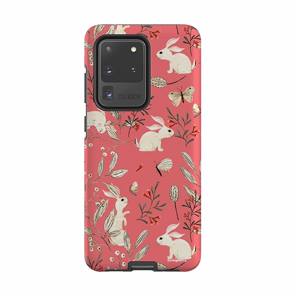 Samsung Tough Case - Bunnies Raspberries By Katherine Quinn Durable Finish Layer Minimal Edge
